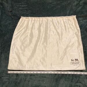 Coach satin dust bag